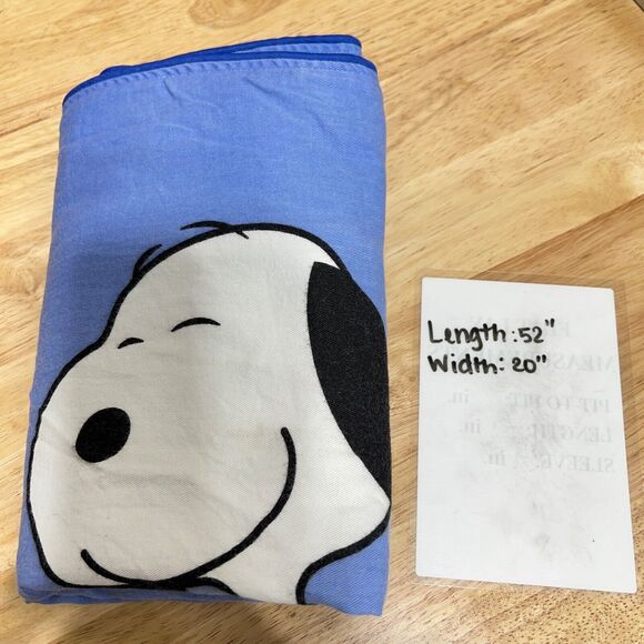 Peanuts Snoopy Basketball Print Blue Body Pillow Sham - Picture 4 of 4